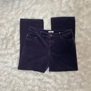Coldwater Creek purple corduroy pants
